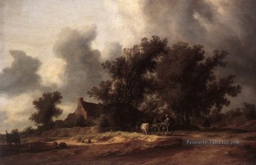 Après le paysage de pluie Salomon van Ruysdael Peinture à l'huile